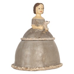 Clayre & Eef Sieradendoos Vrouw 19x16x22 cm Beige Kunststof