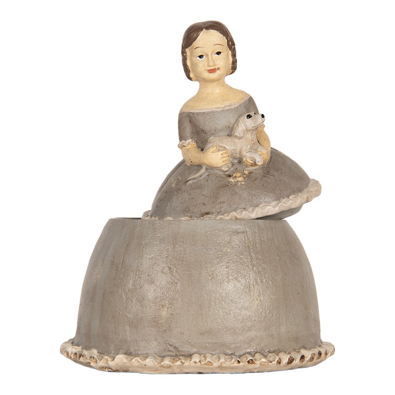 Clayre & Eef Schmuckkästchen Frau 19x16x22 cm Beige Kunststoff