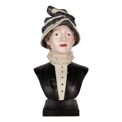 Clayre & Eef Decorative Figurine Woman 27x21x48 cm Beige Plastic