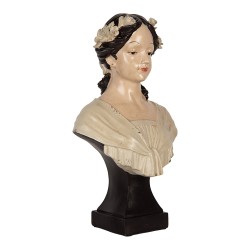 Clayre & Eef Decorative Figurine Woman 18x12x31 cm Beige Plastic