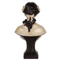 Clayre & Eef Dekorationsfigur Frau 18x12x31 cm Beige Kunststoff