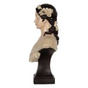 Clayre & Eef Dekorationsfigur Frau 18x12x31 cm Beige Kunststoff
