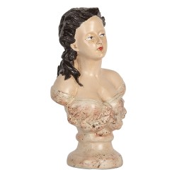 Clayre & Eef Decorative Figurine Woman 12x8x20 cm Beige Plastic
