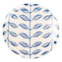 Clayre & Eef Door Knob Ø 4x3 cm Beige Blue Ceramic