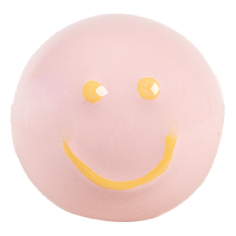 Clayre & Eef Door Knob Ø 4x3 cm Pink Ceramic