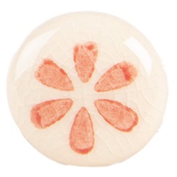 Clayre & Eef Deurknop Ø 3x3 cm Beige Groen Keramiek