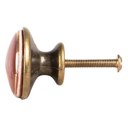 Clayre & Eef Pomello Ø 3x3 cm Rosso Ceramica