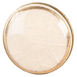 Clayre & Eef Door Knob Ø 3x3 cm Beige Ceramic
