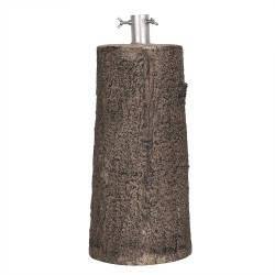 Clayre & Eef Christmas Tree Stand Tree Ø 23x52 cm Brown Ceramic material