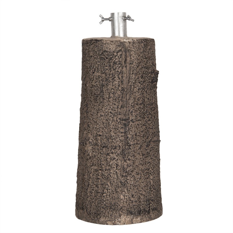 Clayre & Eef Christmas Tree Stand Tree Ø 23x52 cm Brown Ceramic material