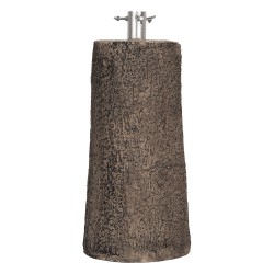 Clayre & Eef Christmas Tree Stand Tree Ø 23x52 cm Brown Ceramic material