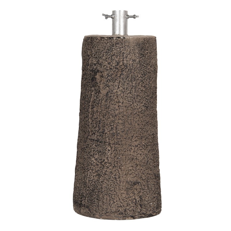 Clayre & Eef Christmas Tree Stand Tree Ø 23x52 cm Brown Ceramic material