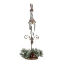 Clayre & Eef Dekorationsfigur Hirsch 24x24x68 cm Grau Metall