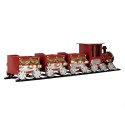 Clayre & Eef Image de décoration Train 58x12x14 cm Rouge Métal