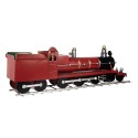 Clayre & Eef Statuetta decorativa Treno 86x18x27 cm Rosso Metallo