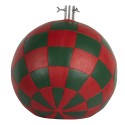 Clayre & Eef Supporto per albero di Natale 42x42x43 cm Rosso Verde Materiale ceramico
