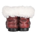 Clayre & Eef Planter Boots 26x26x20 cm Red White Ceramic material Christmas