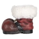 Clayre & Eef Planter Boots 26x26x20 cm Red White Ceramic material Christmas