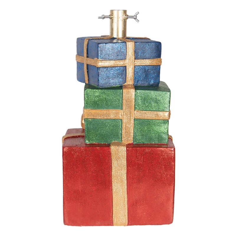 Clayre & Eef Christmas Tree Stand Gift 25x28x48 cm Red Ceramic material