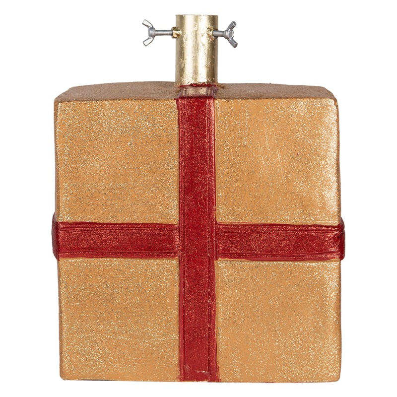 Clayre & Eef Christmas Tree Stand Gift 26x25x32 cm Gold colored Ceramic material