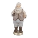 Clayre & Eef Christmas Decoration Figurine Santa Claus 8x6x15 cm Beige Plastic