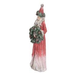 Clayre & Eef Christmas Decoration Figurine Deer 7x6x24 cm Red Plastic