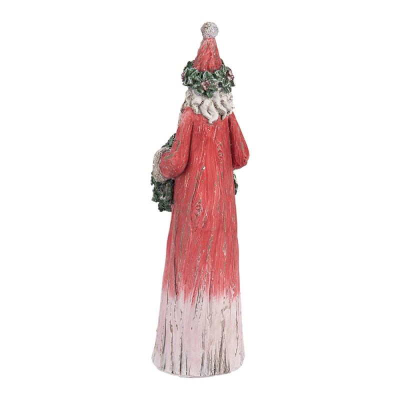 Clayre & Eef Christmas Decoration Figurine Deer 7x6x24 cm Red Plastic