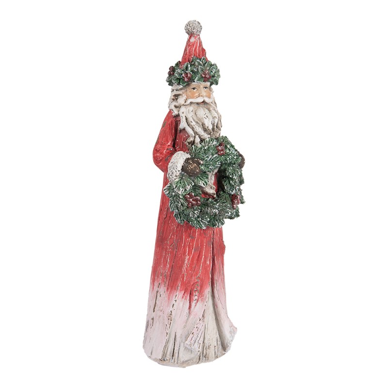 Clayre & Eef Christmas Decoration Figurine Deer 7x6x24 cm Red Plastic