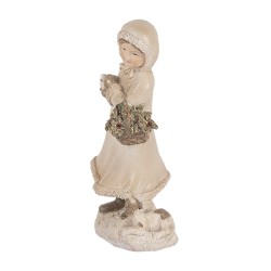 Clayre & Eef Image de décoration Enfant 10x7x17 cm Beige Plastique