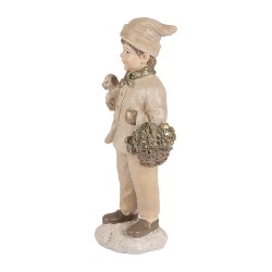 Clayre & Eef Image de décoration Enfant 9x7x18 cm Beige Plastique