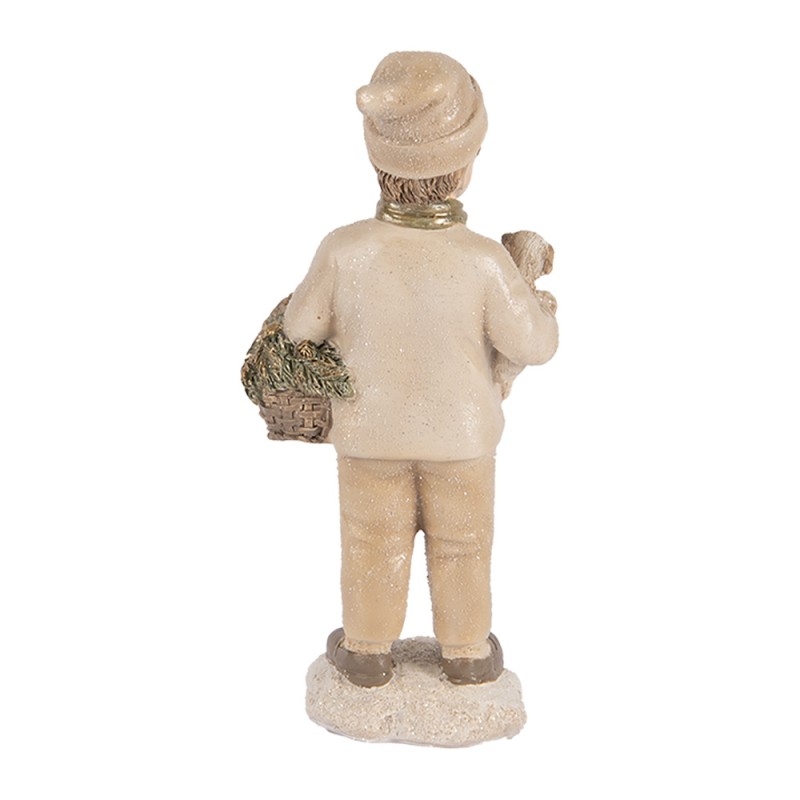 Clayre & Eef Decorative Figurine Child 9x7x18 cm Beige Plastic