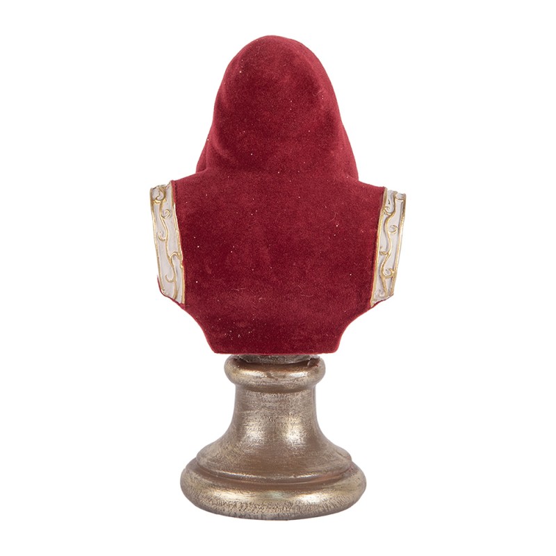 Clayre & Eef Christmas Decoration Figurine Santa Claus 10x9x19 cm Red Plastic