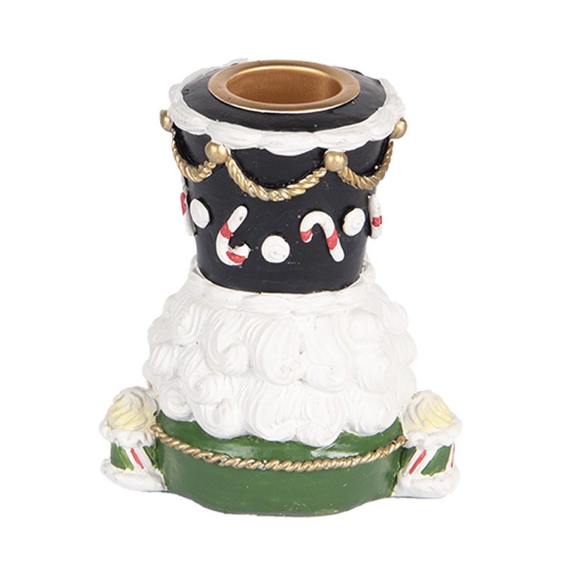 Clayre & Eef Candelabro Schiaccianoci 8x6x9 cm Verde Plastica