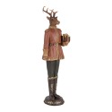 Clayre & Eef Image de décoration Cerf 11x10x38 cm Marron Plastique