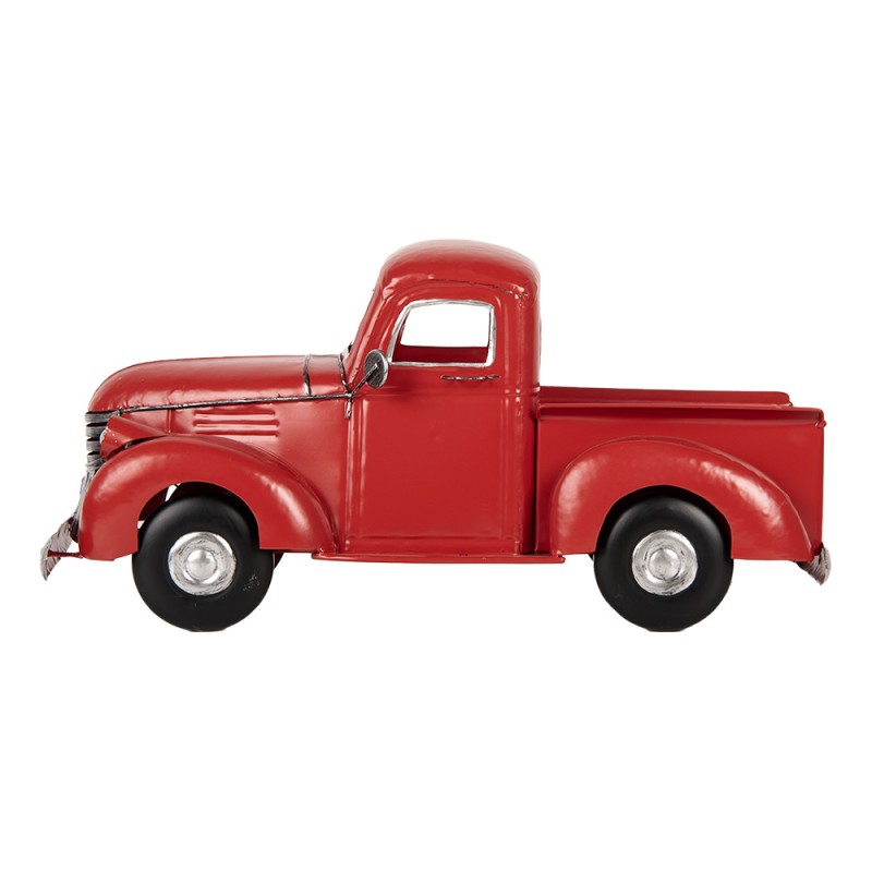 Clayre & Eef Miniatura decorativa Auto 45x22x21 cm Rosso Metallo