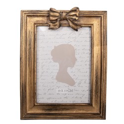 Clayre & Eef Photo Frame 10x15 cm Gold colored Plastic