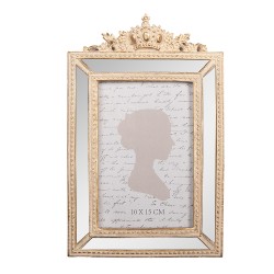 Clayre & Eef Photo Frame 10x15 cm Gold colored Plastic