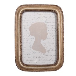 Clayre & Eef Photo Frame 10x15 cm Beige Plastic