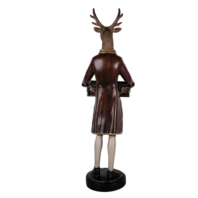 Clayre & Eef Image de décoration Cerf 32x31x96 cm Marron Plastique