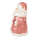 Clayre & Eef Storage Jar Santa Claus Ø 15x26 cm Pink Ceramic