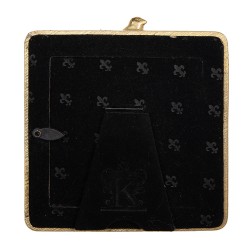 Clayre & Eef Bilderrahmen 8x8 cm Goldfarbig Kunststoff