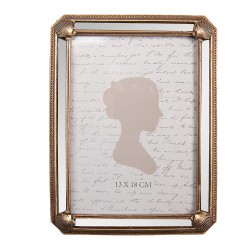 Clayre & Eef Photo Frame 13x18 cm Gold colored Plastic