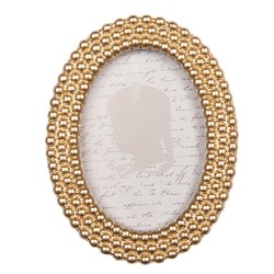 Clayre & Eef Photo Frame 6x9 cm Gold colored Plastic