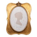Clayre & Eef Photo Frame 10x15 cm Gold colored Plastic