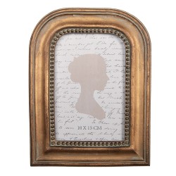 Clayre & Eef Photo Frame 10x15 cm Gold colored Plastic