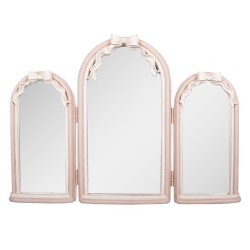 Clayre & Eef Mirror 48x4x34 cm Pink Plastic
