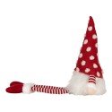 Clayre & Eef Christmas Decoration with LED Lighting Gnome 16x12x32/60 cm Red Synthetic
