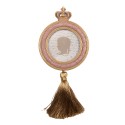 Clayre & Eef Bilderrahmen Ø 9 cm Rosa Kunststoff
