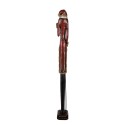 Clayre & Eef Statuetta decorativa di Natale Babbo Natale 9x7x60 cm Rosso Plastica