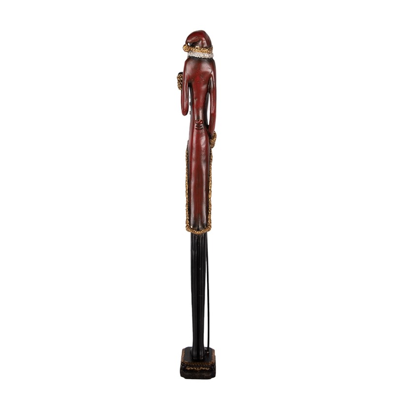 Clayre & Eef Statuetta decorativa di Natale Babbo Natale 9x7x60 cm Rosso Plastica